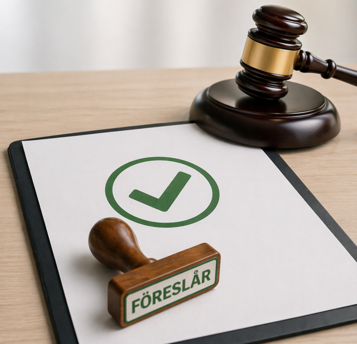 Bilden är dekorativ och visualiserar ett beslut om ansvarsfrihet